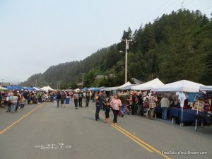 salmon festival lots of vendor booths